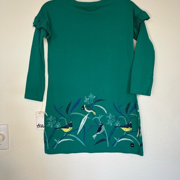NWT Tea Collection Size 8 Long Sleeve dress with birds - Picture 2 of 11